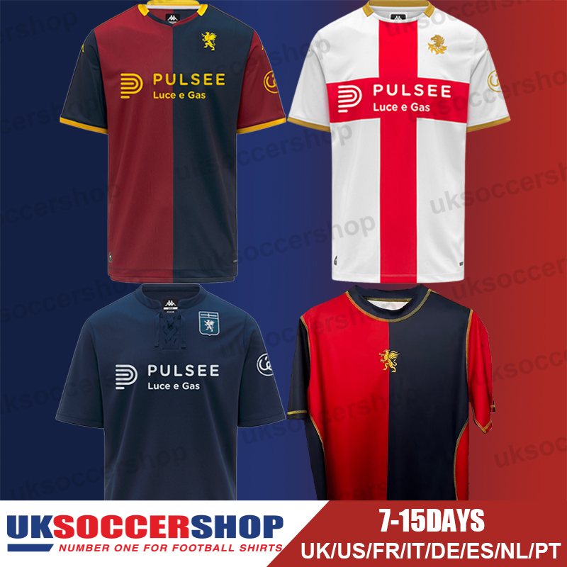 Genoa Football Jerseys 25 26 Soccer Jerseys Retro Football Shirts Tops Kits FRENDRUP NORTONCUFY VASQUEZ OSTIGARD VCARBONI VITINHA AARON Men Kids Women Pre Match 3X