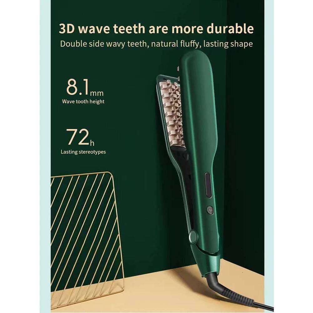 Fluffy Curler Corrugated Iron Ceramic Crimper Volumizer Corn Perm Splint Hair Waver Curling Tongs Styling Tool H260110