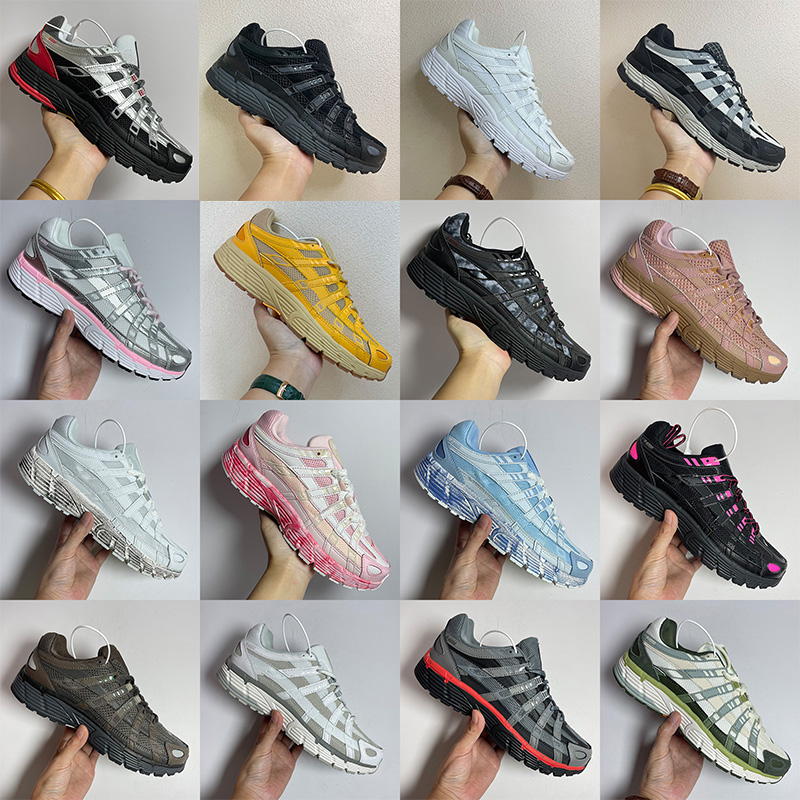 P6000 Running Shoes trainer P 6000 Mens Womens Sneakers Metallic Silver Black White Anthracite Smoke Grey Outdoor Sports Trainers shoes Size 36-45