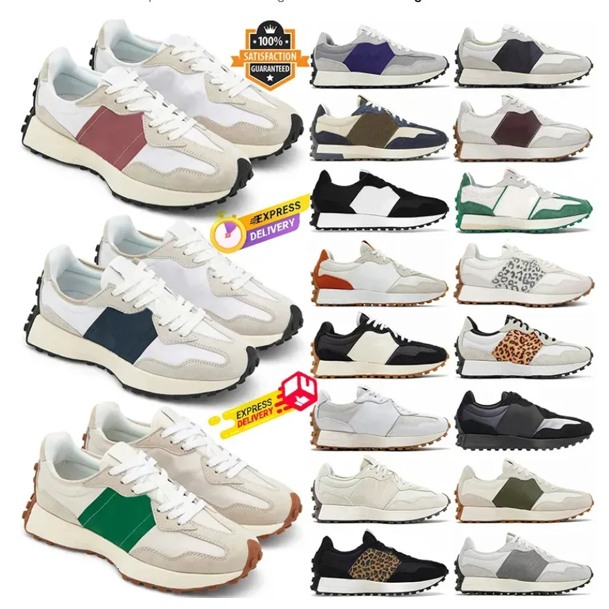 New Running Shoes For Mens Womens Designer Athletic Trainers Leopard Sea Salt Suede Oxford Beige Black White Grey Outdoors Sports Gym Sneakers