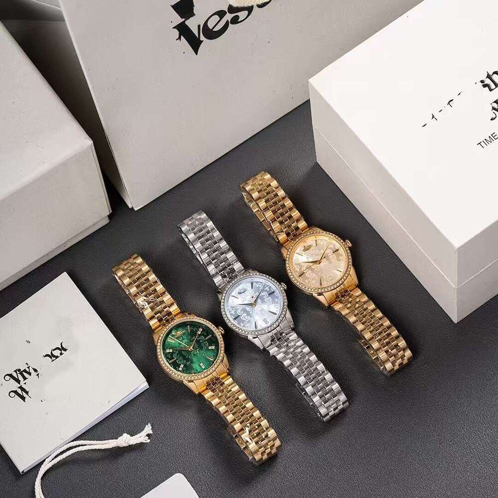Empress Dowager New Snowflake Embossed Fashion High-end Same Style Quartz Ladies Wholesale Women's Watch
