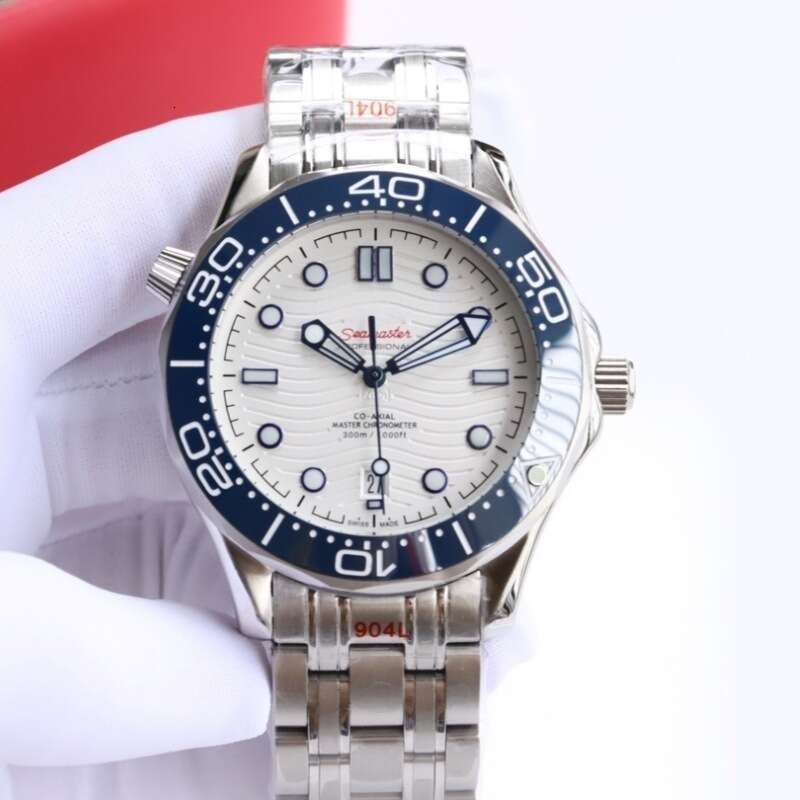 Oujia Haima 300 Stainless Steel Band 42 Dial Ceramic Bezel Business Men's Mechanical Watch Waterproof