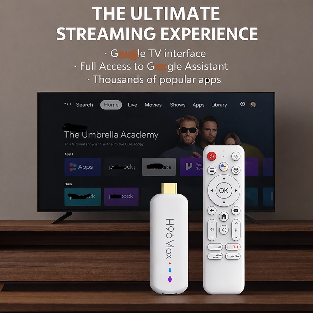 H96MAX TV Stick Box Amlogic S905L3 H96 MAX M20 Android 14.0 4K BT 2.4G 5G Wifi Media Player Voice Android 2GB 16GB