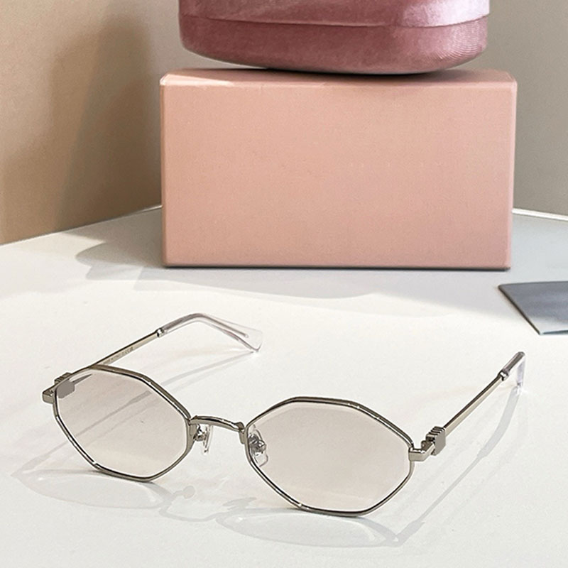 Polygonal Womens Designer Sunglasses With Metal Frame Fashionable Luxurious Mens Goggles UV Protection 400 MU173AV With Box