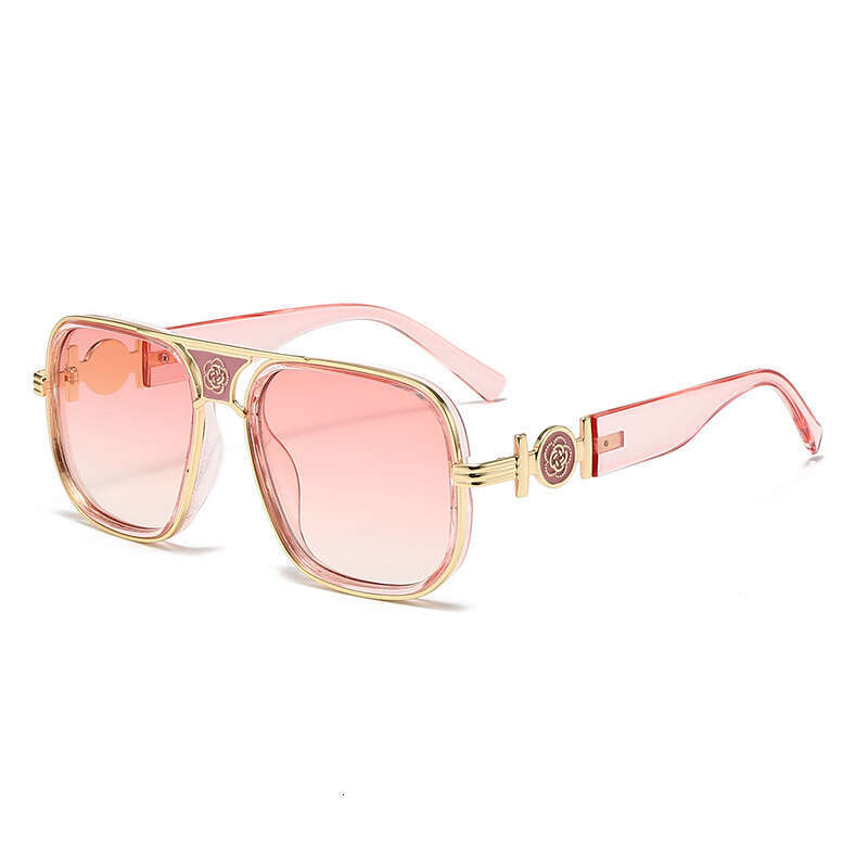 2026 New Fashion Square Sunglasses Men Women Classic Oversized Metal Sun Glasses Ladies Luxury Punk Sunglasses Liuyuemoshang - view 9