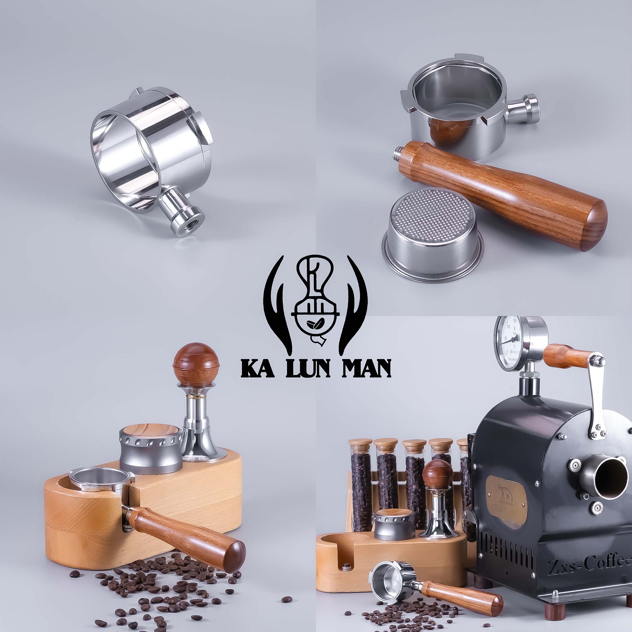 1Pc Espresso Bottomless Portafilter/Food-grade 304 Stainless Steel/51mm /Removable/Suitable for De'Longhi 3-Lug Coffee Machines