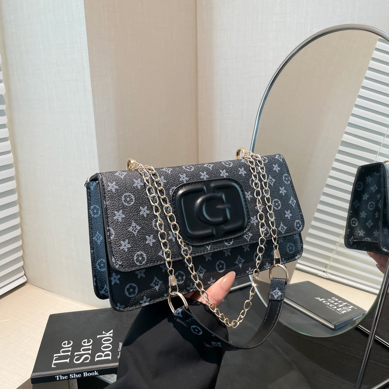 Fashion Women Bag Trendy Letter Print Simple Tote Bag 2026 Spring New Style Casual Crossbody Bag Black Coffee Free Shipping