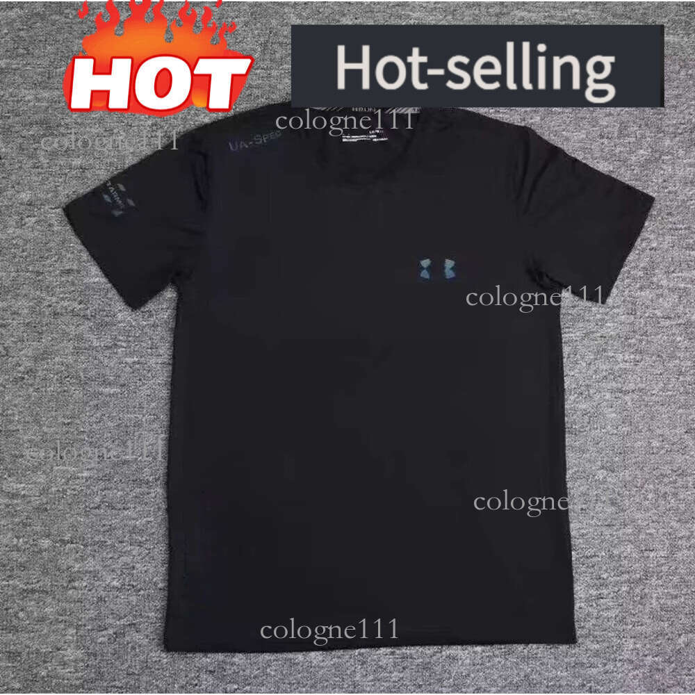 NEW Under Amrour Mens Designer Quick Drying T-Shirt Sports Training Short Sleeve Track Field Reflective Running Fitness Tracksuit Gym Shorts Set B1e Summer tshir Me