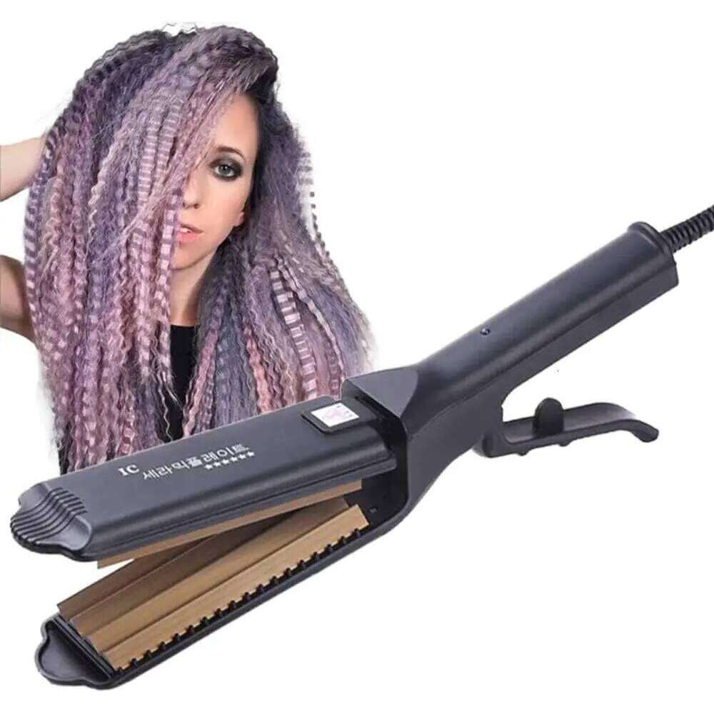 6 Teeth Corrugated For Volumizing And Fluffy Hairstyles Iron Anti Static Ceramic Hair Crimping Styling Tool H260110