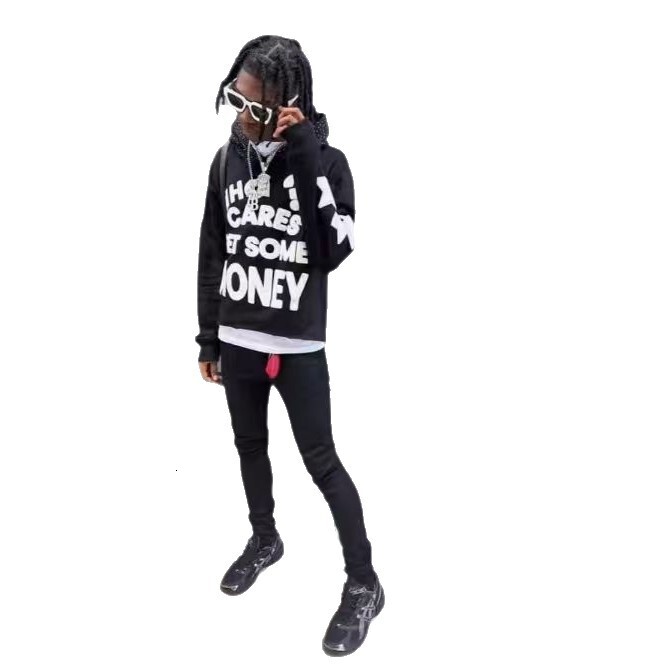 2026 Men's Casual Luxury American Street Hip-hop Style 3D Printed Hooded Sweatshirt Xiao Xiangfeng Personalized Style Design Loose Women's S