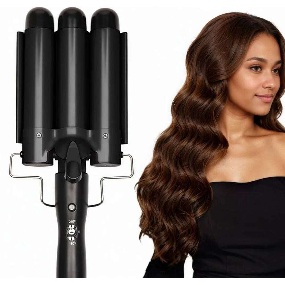 Professional Curling Iron Ceramic Triple Barrel Curler Irons Waver Styling Tools Hair Curlers for Beauty H260110