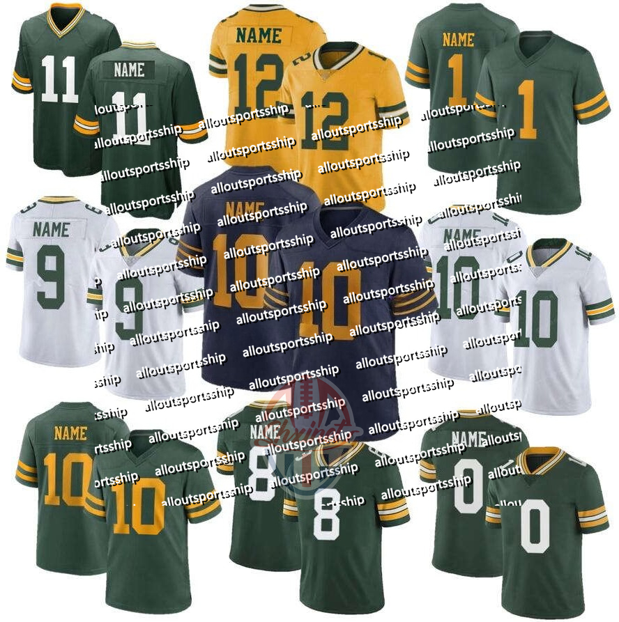 Custom Micah Parsons Love Watson Football Jerseys Jayden Reed Dillon Green Bayss Packeres Dontayvion Wicks Quay Walker Romeo Doubs Kenny Clark Jersey