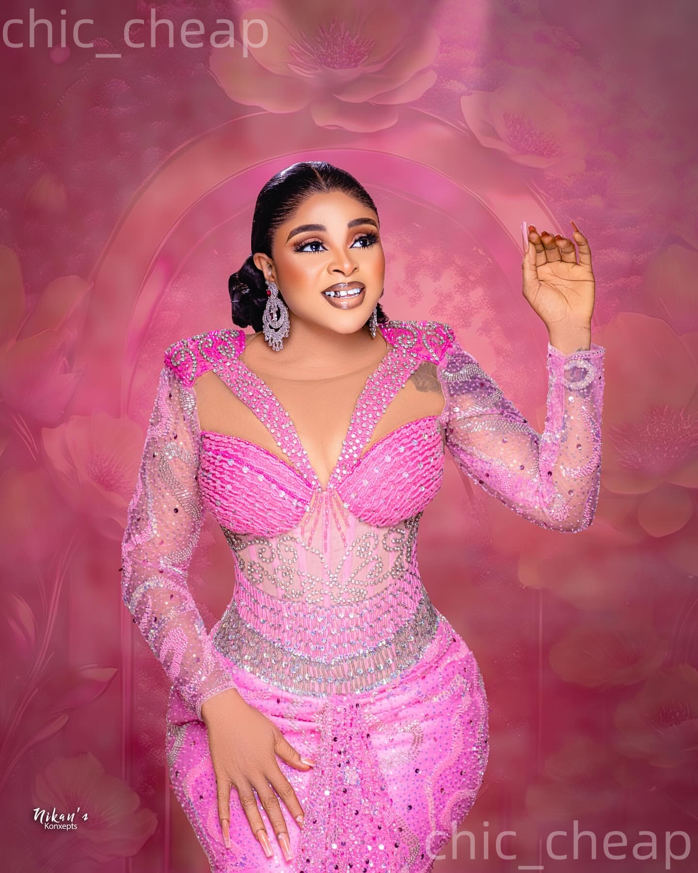 2026 Aso Ebi Pink Mermaid Prom Dresses Beaded Crystals Sequined Evening Formal Party Second Birthday Engagement Reception Gowns Dress For Special Occa