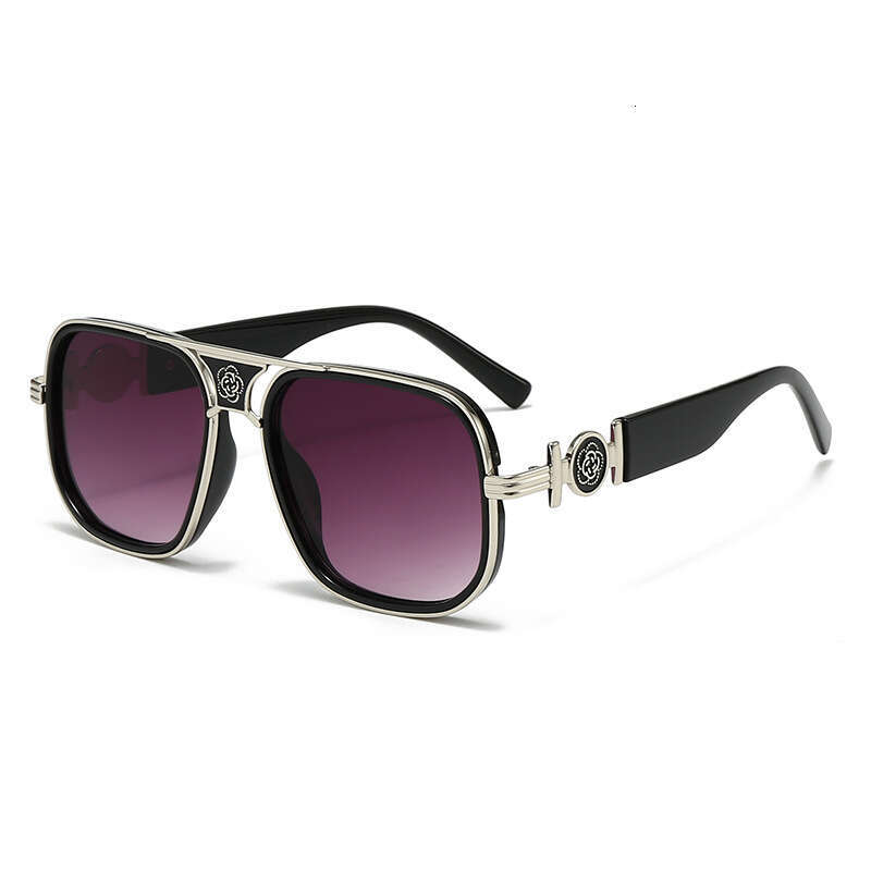 2026 New Fashion Square Sunglasses Men Women Classic Oversized Metal Sun Glasses Ladies Luxury Punk Sunglasses Liuyuemoshang - view 6