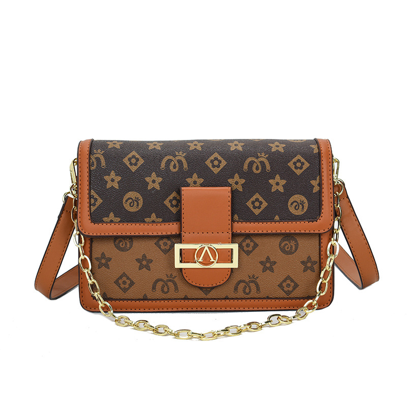 2026 Hot Sale Elegant and Stylish New Design Print Chain Square Bag Light Luxury Versatile High Quality Shoulder Bag Crossbody bag Free Shipping