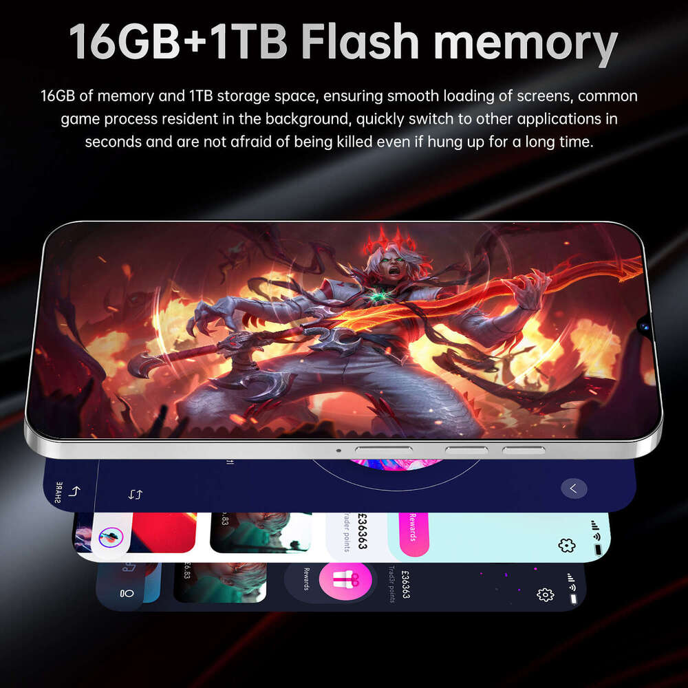 Famous brand Southeast Asia exclusive new C30 cross-border smartphone 7.3-inch large screen 16+1T Android foreign trade phone manufacturer CKS