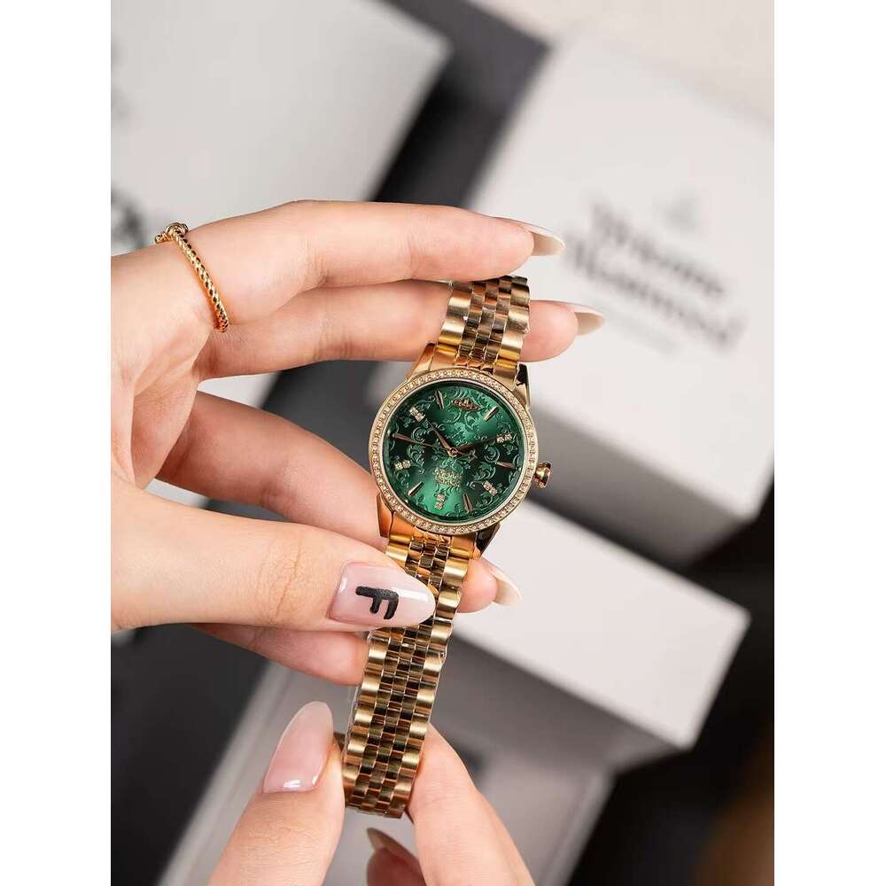 Empress Dowager New Snowflake Embossed Fashion High-end Same Style Quartz Ladies Wholesale Women's Watch