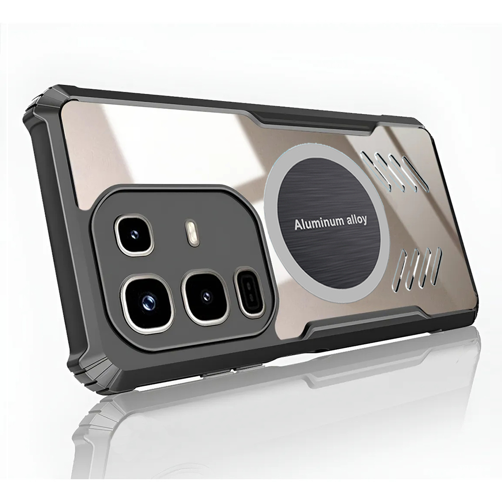 For infinix Note 50 50S 50X 40 30 12 11 10 8 7 Pro Plus 5G Mobile Phone Case PC+TPU Graphene Heat Dissipation Fall Shock Prevention Dustproof Soft Frame Cover