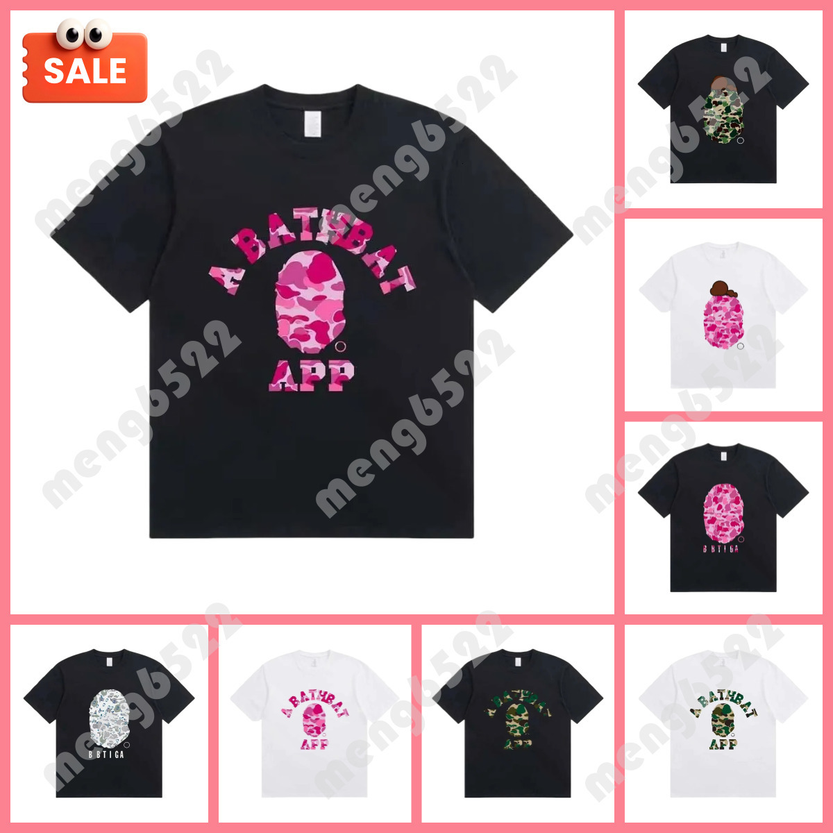 Designer Men's T Shirts Shark Shirt For Men and Women Short Sleeves Printed Casual Tshirt meng6522