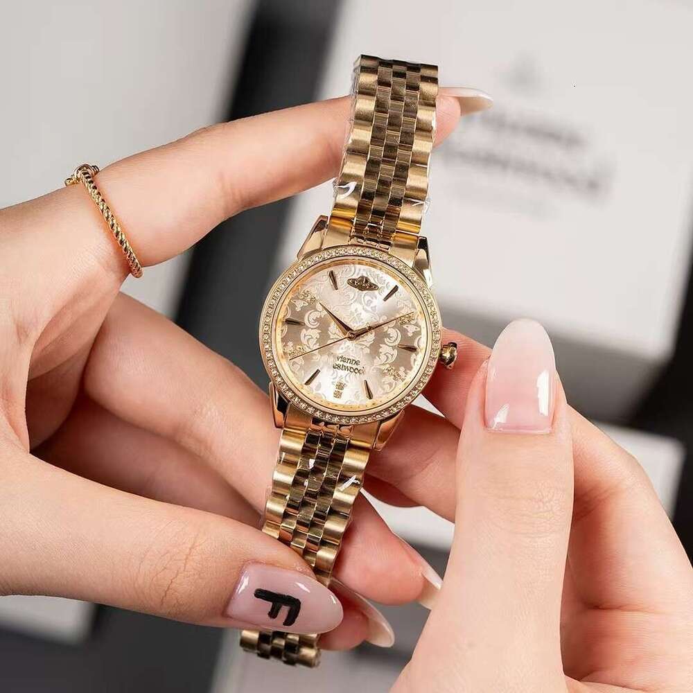 Empress Dowager New Snowflake Embossed Fashion High-end Same Style Quartz Ladies Wholesale Women's Watch