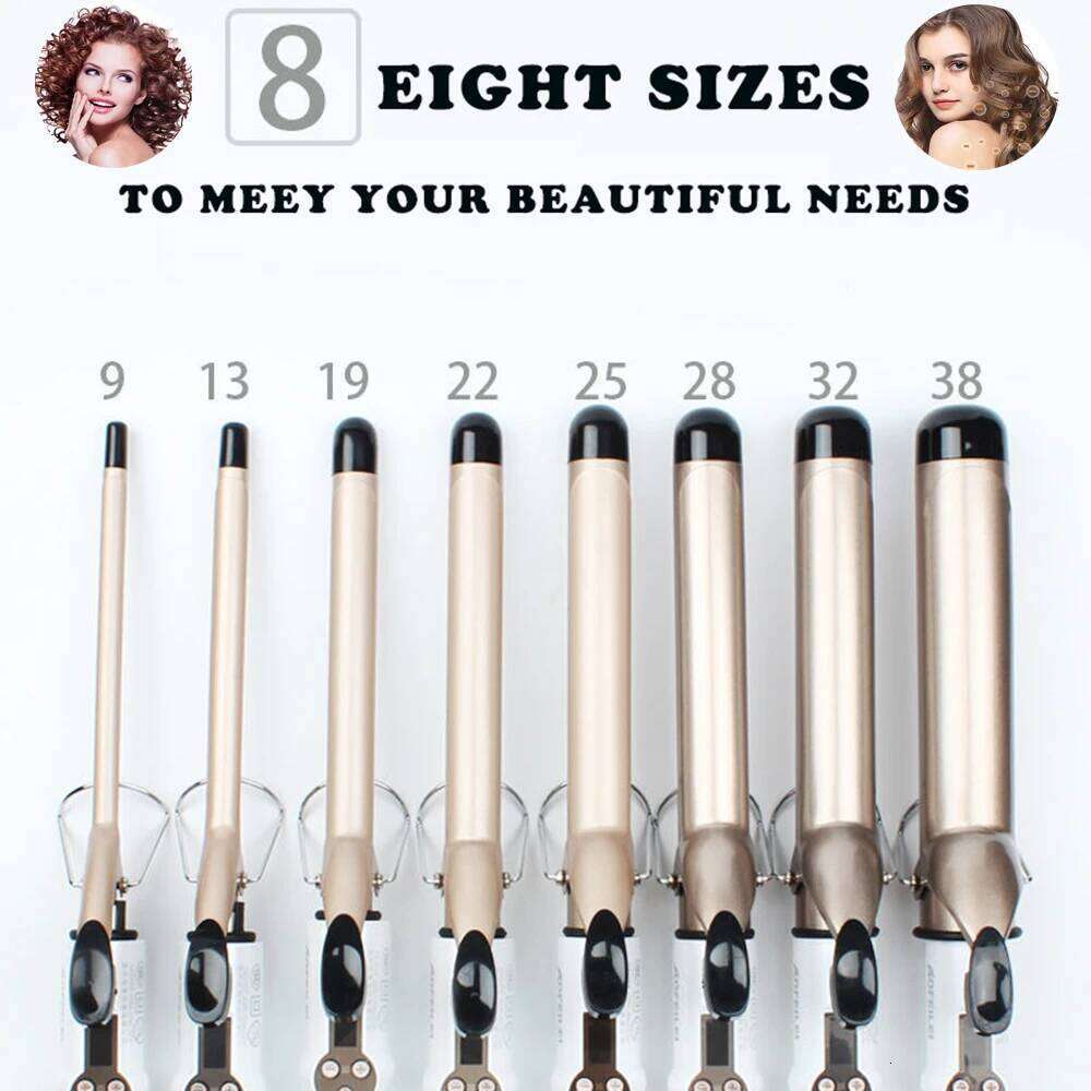 2023 New Real Electric Professional Ceramic Hair Curler Beauty Curling Iron Roller Curls Wand Waver Fashion Styling Tools H260110