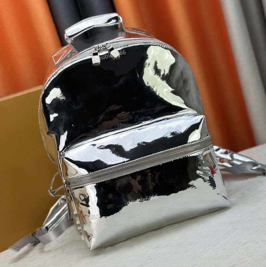 Zaino In Materiale Specchiato Da Uomo Di Design Borsa Da Viaggio Alla Moda Bors…