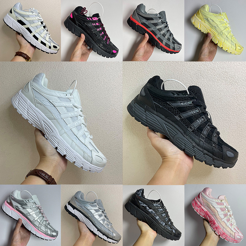 Designer P6000 Running Shoes P 6000 trainer Mens Womens Sneakers Metallic Silver Black White Anthracite Smoke Grey Outdoor Sports Trainers Casual shoes Size 36-45