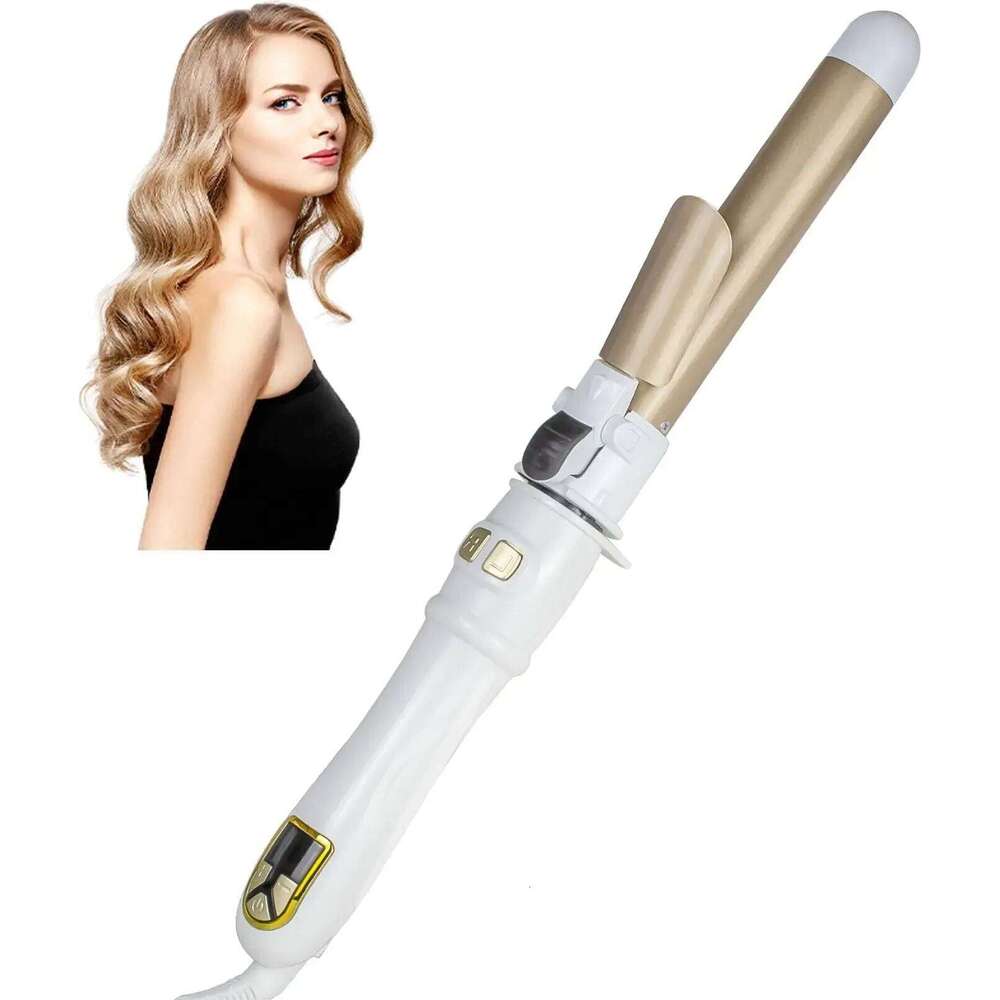 6 Fully Automatic Rotating Curling Iron 28mm Ceramic Barrel Curler for Big Waves and Professional Hair Styling H260110