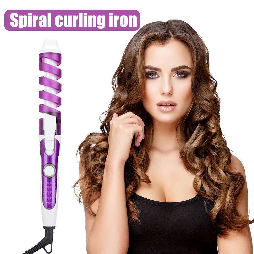 Anti-Scald Ceramic Wand,Portable Curling Iron,Automatic Spiral Hair Curler for Women,Detangle Scald-Free Fast Heating Ro H260110