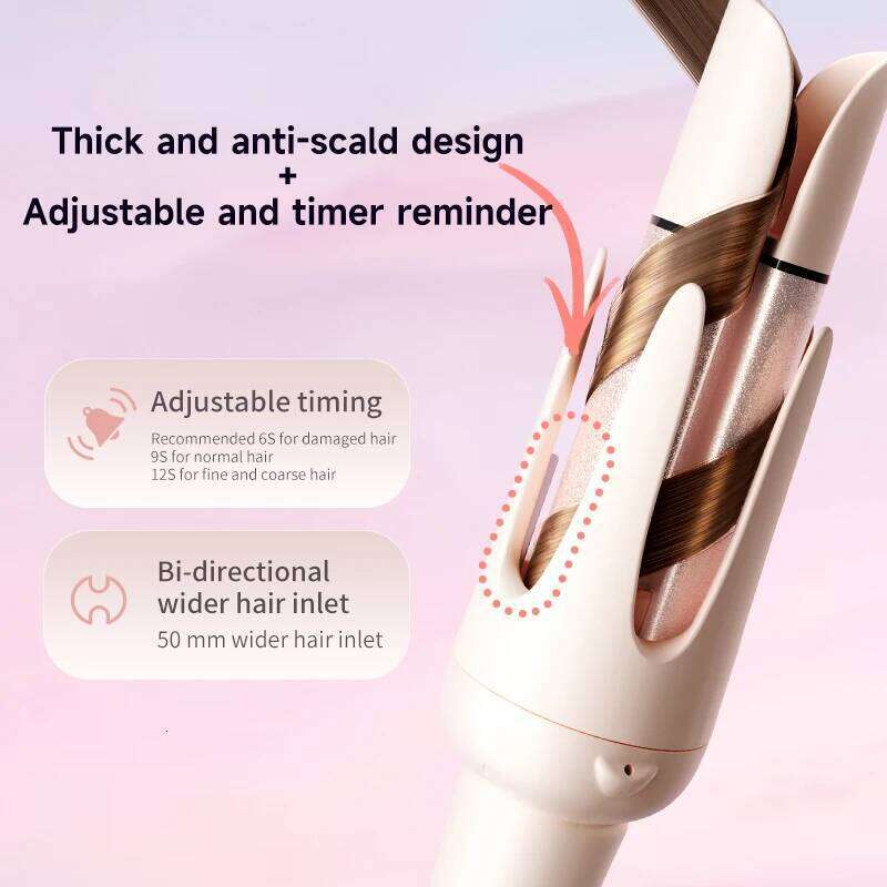 32mm/28mm Automatic Curler - Auto Rotating Ceramic Curling Iron Wand, Professional Hair Waver with Interchangeable Roller H260110