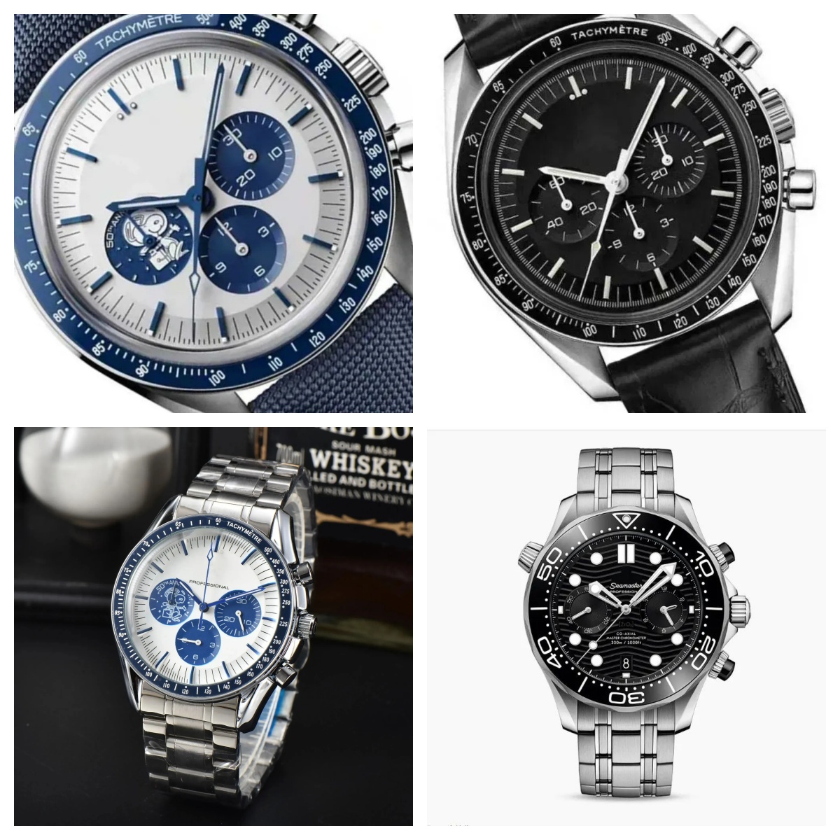Wrist Watches for Men Watch Stainless Steel Mens Watches All Dial Work Quartz Watch Luxury Brand Clock Fashion Steel Strap Designer speed sea master man omgs63