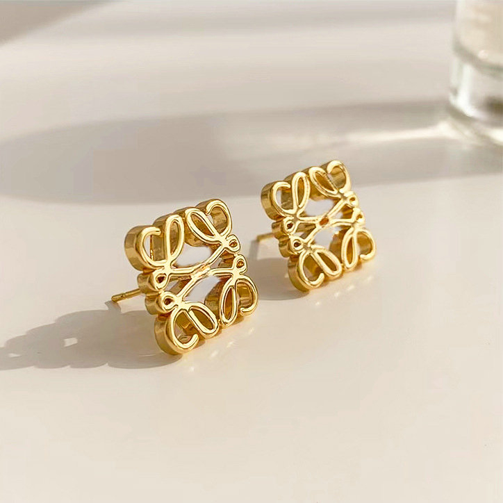 luxury brand stud earring gold letter fashion earrings designer for women Wedding Jewelry Chirstmas gift