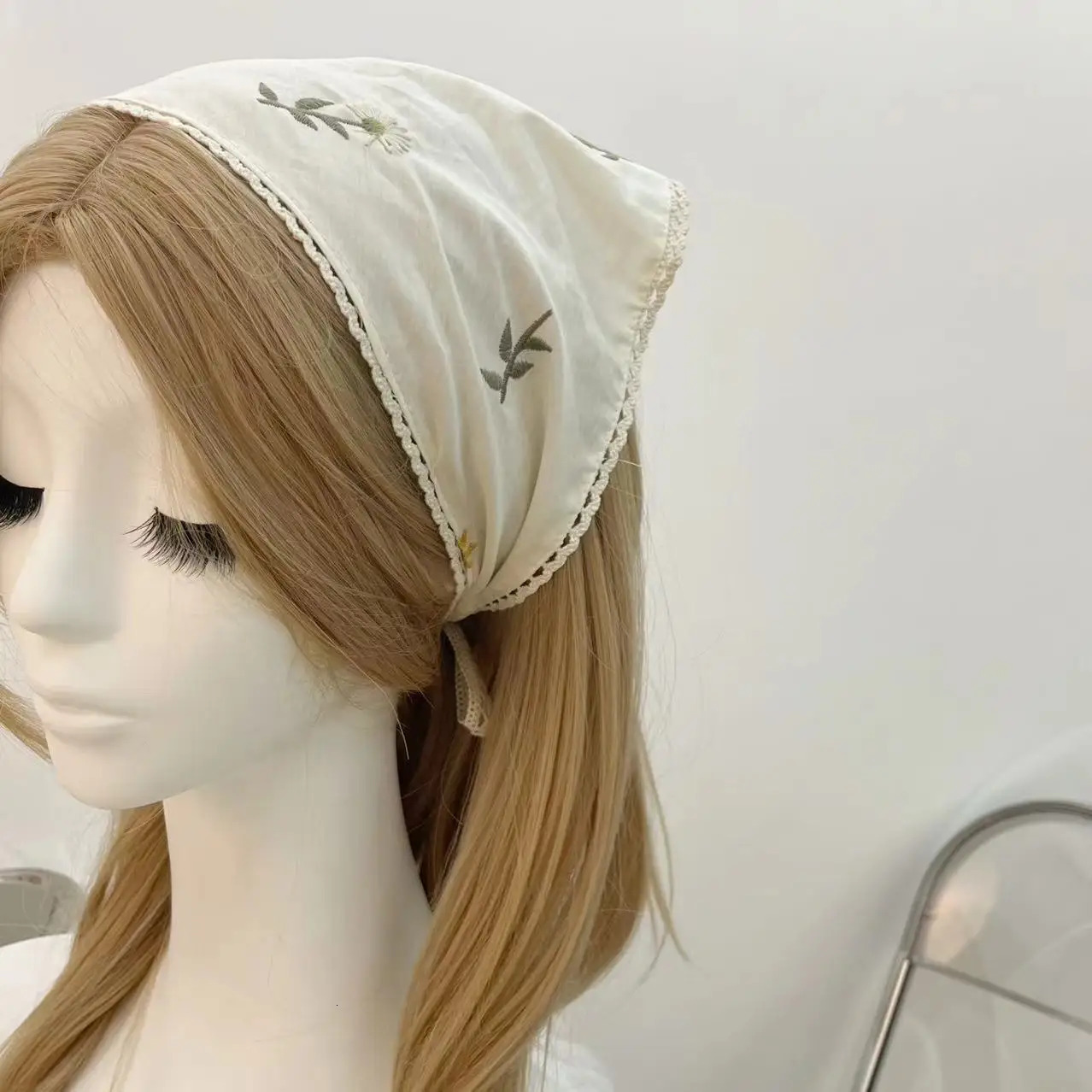 Fabric Printing Triangle Scarf Flower Hair Bands Women Sweet Retro Headwarps Turban Bandana Headbands for Girl Hair Accessories 260107