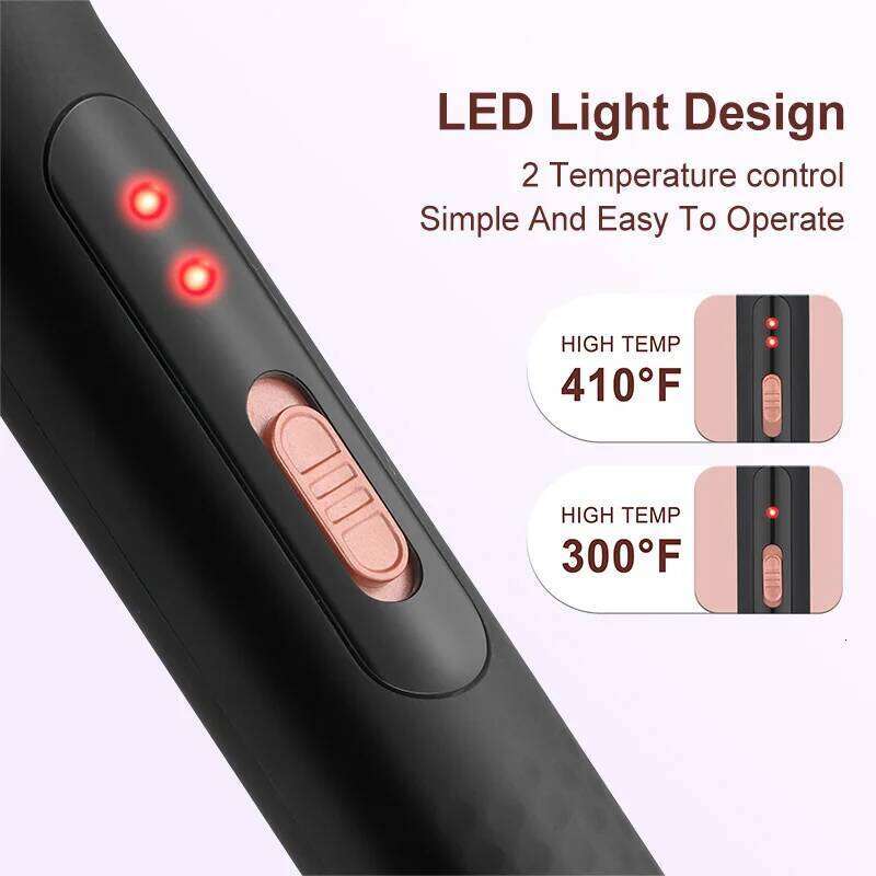 5-in-1 Wand Curling Iron Set, Hair Styling Tools with Thermal Brush and 4 Interchangeable Barrels from to 1 1/2 inch, Fast H260110