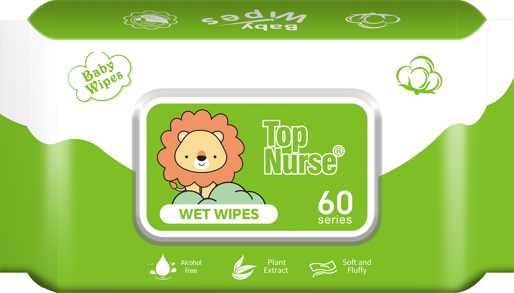 Baby Wipes 80PCS For Baby's Hands and Mouth 100% Cotton, Gentle on Skin EDI Purified Water Cleansing Thickened for Moisture Locking & Lint-Free F