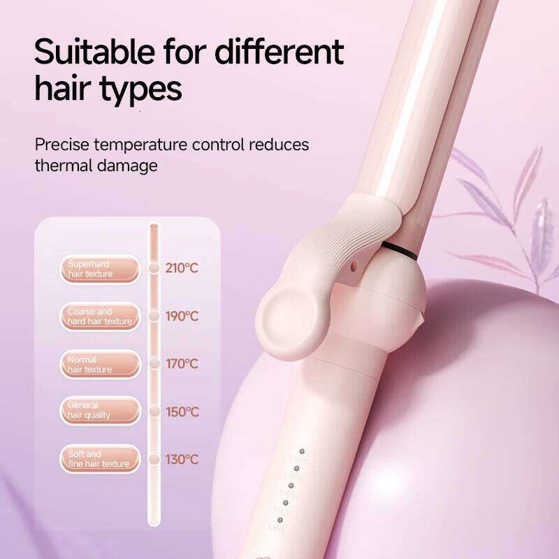 Hair Curler with Interchangeable Heads - 9mm/13mm/32mm Ceramic Barrels Curling Iron Wand Set, Multi-Size Roller Rod Styling Tool H260110