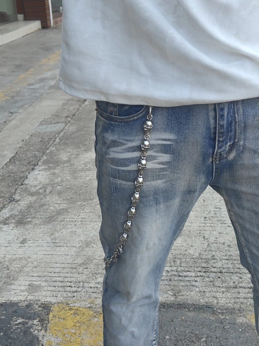 Retro Extended Edition Skull Pants Chain Fashionable Men And Women Ones Waist Accessories Summer Style Holiday Gifts 260107