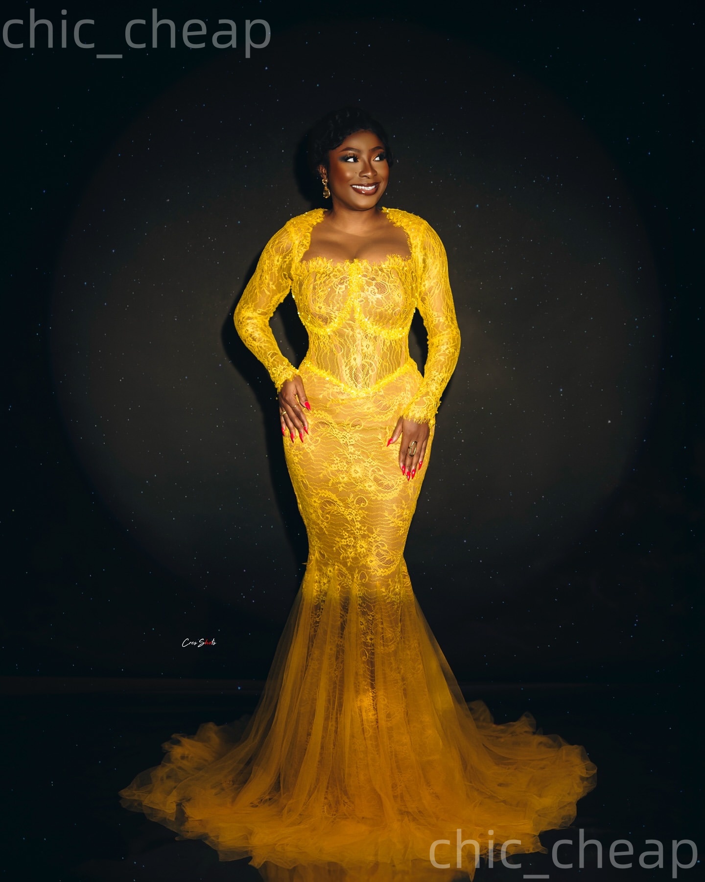 2026 Aso Ebi Yellow Mermaid Prom Dresses Beaded Lace Illusion Vintage Evening Formal Party Second Birthday Engagement Reception Gowns Dress For Specia