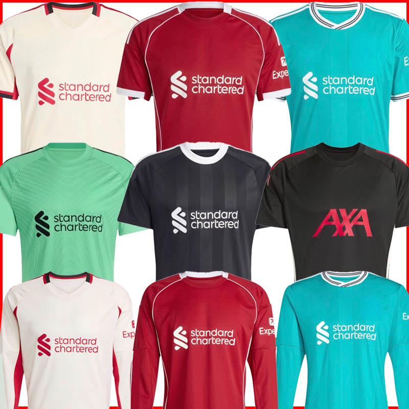 Liverpool soccer jersey 25 26 football shirt kit salah MAC ALLISTER WIRTZ EkitikE ISAK DIOGO J. frimpong Kerkez 2025 2026 men kids uniforms away third Special