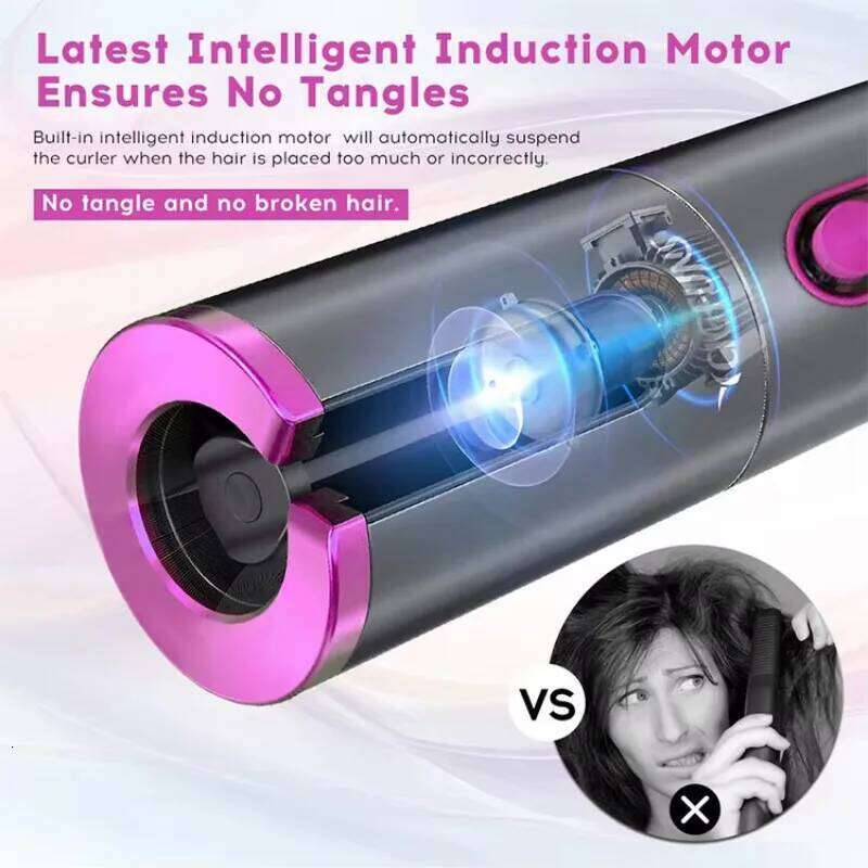 Newest Design Electric Spiral And Styler Curling Cordless Automatic Hair H260110