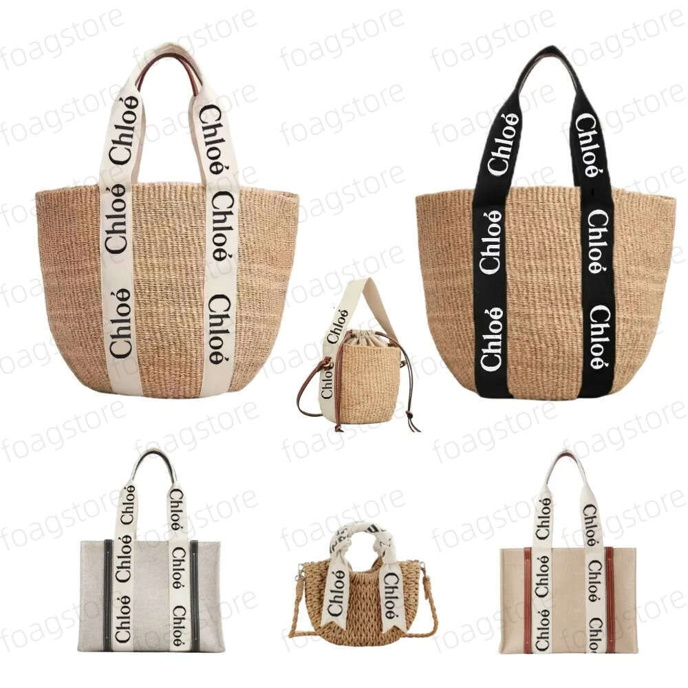 Wooden 10A Chlohandbag High Quality Tote Shoulder Luxury Woven Classic Women Handbag Designer Canvas Advanced Commuting Bag C11
