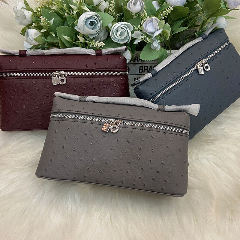 High-quality Lunch Box Bag L19 Lychee Pattern Bag Designer Women Bag 2025 Spring And Summer New Oxskin Bag Classic Double Zipper Single Shoulder Oblique Span Handbag 1
