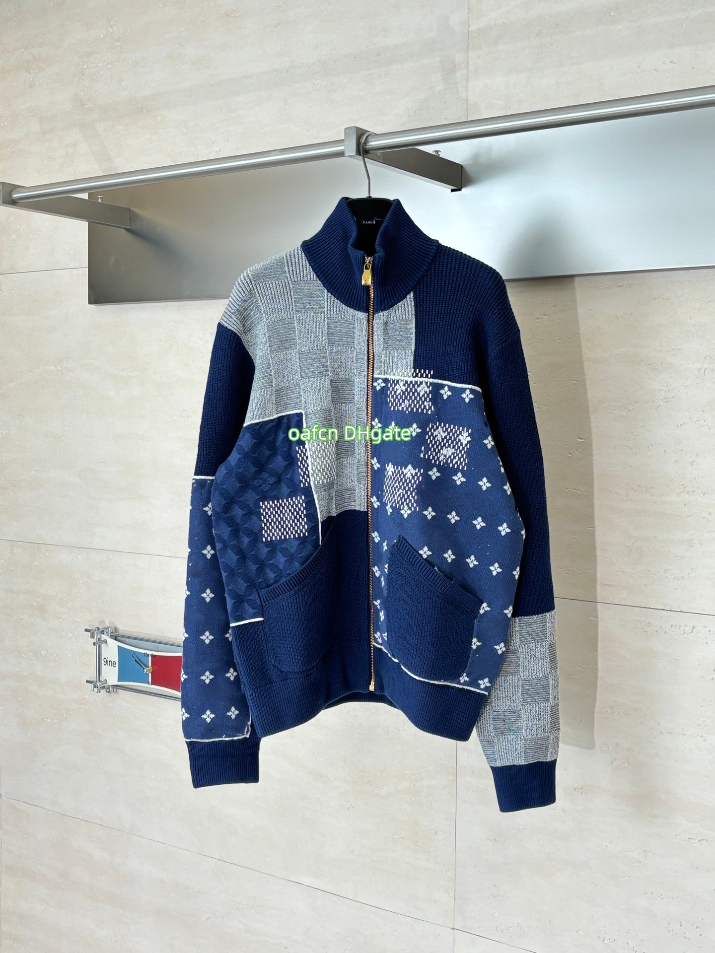 jacket Outdoor brand Windbreaker designer Mens Jacket Coat Spring Autumn clothes Outerwear Splicing Design Heavy Industry Knitted Zipper Jacket 8109