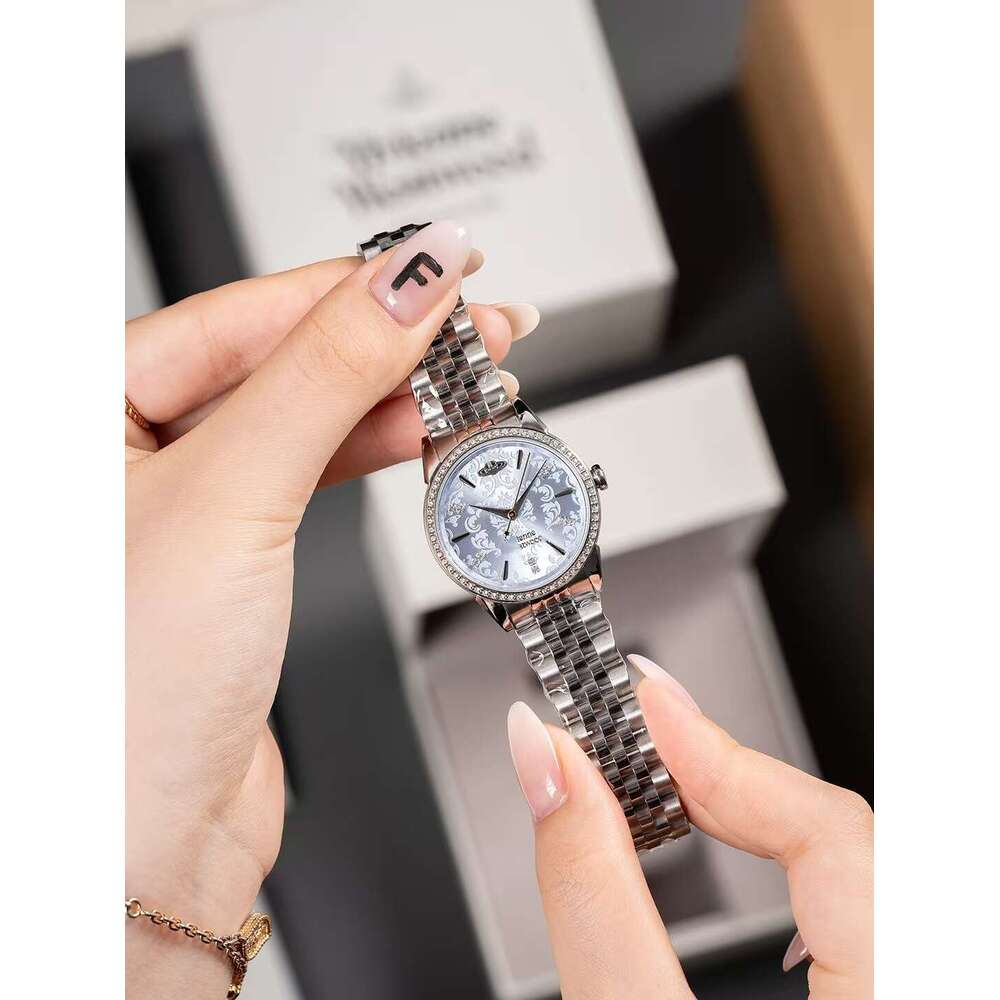 Empress Dowager New Snowflake Embossed Fashion High-end Same Style Quartz Ladies Wholesale Women's Watch