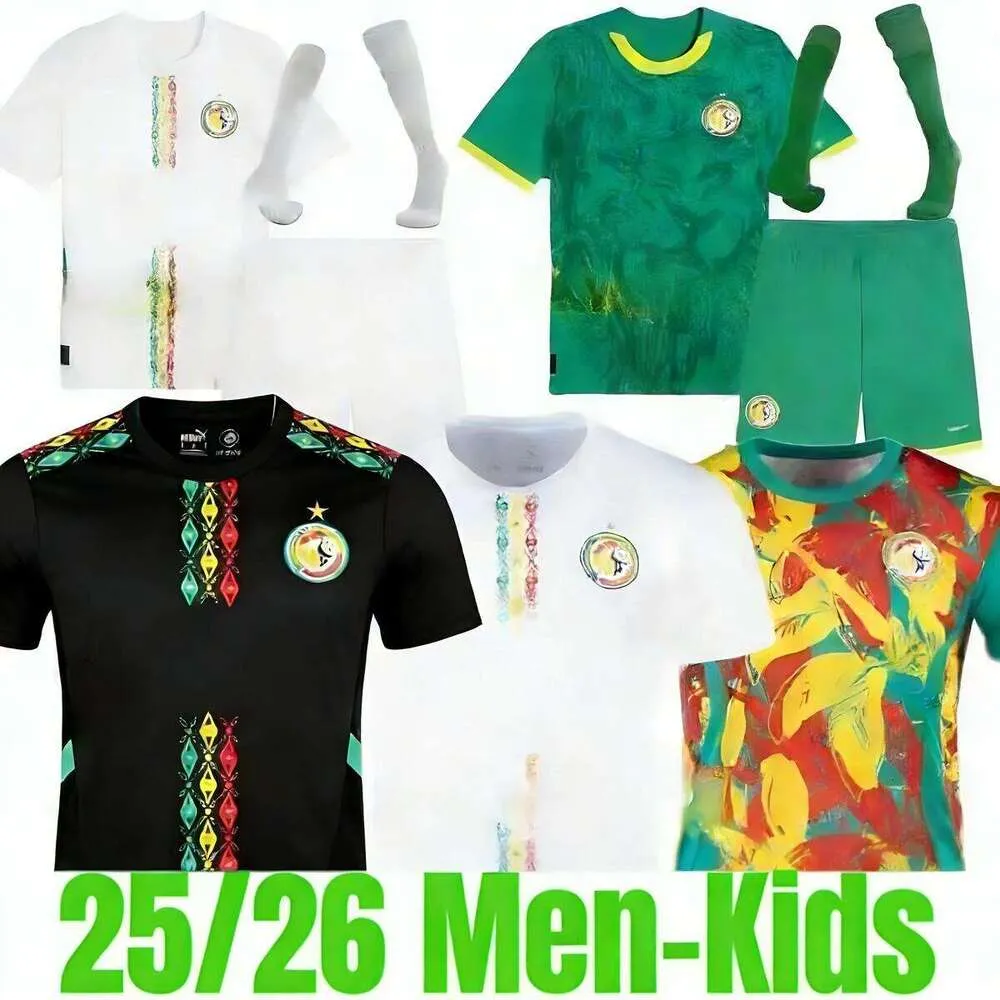 25/26 Senegal MANE Soccer Jerseys 2026 National Team SARR P.M.SARR N.JACKSON DIALLO SABALY NDIAYE LAMINE KOULIBALY DIATTA MENDY Men top Kids Kits Football Senegal