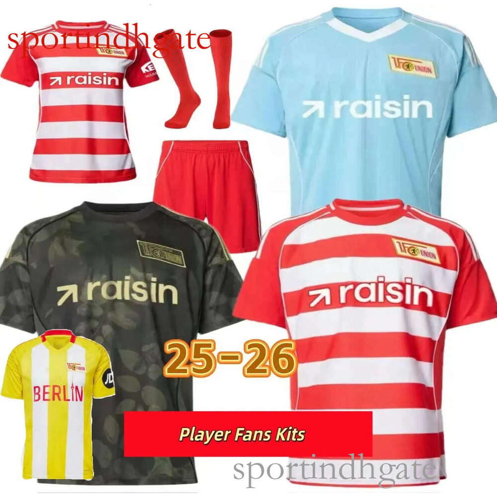 25 26 Hertha BSC Soccer Jerseys 2025 2026 PIATEK CUNHA CORDOBA DARIDA STARK Union Berlin KRUSE Haraguchi TEUCHERT FRIEDRICH shirt survetement football top quality