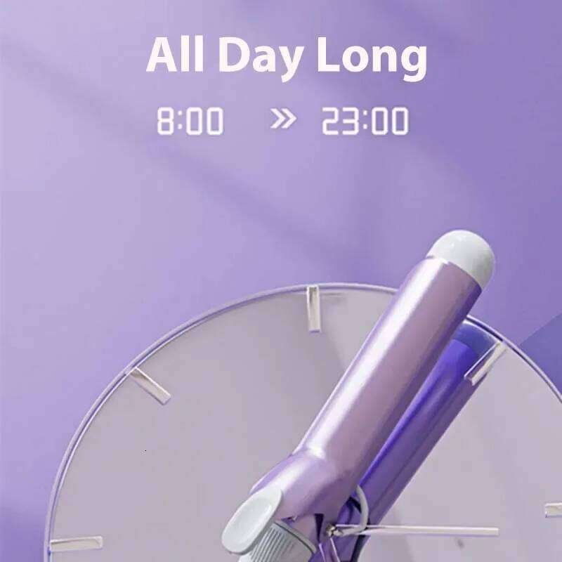 40MM Professional Ceramic J-Shape Rotating Big Wave Electric Curling Iron Hair Salon Styling Tools H260110