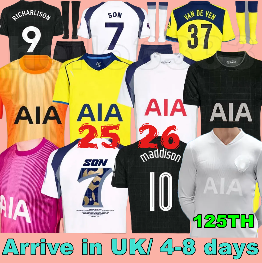 25 26 tottenham 1901 125th Anniversary XAVI Season SOLANKE GALLAGHER KUDUS MADDISON KULUSEVSKI RICHARLISON SON VAN DE VEN Soccer Jerseys 2025 kit kids equipments