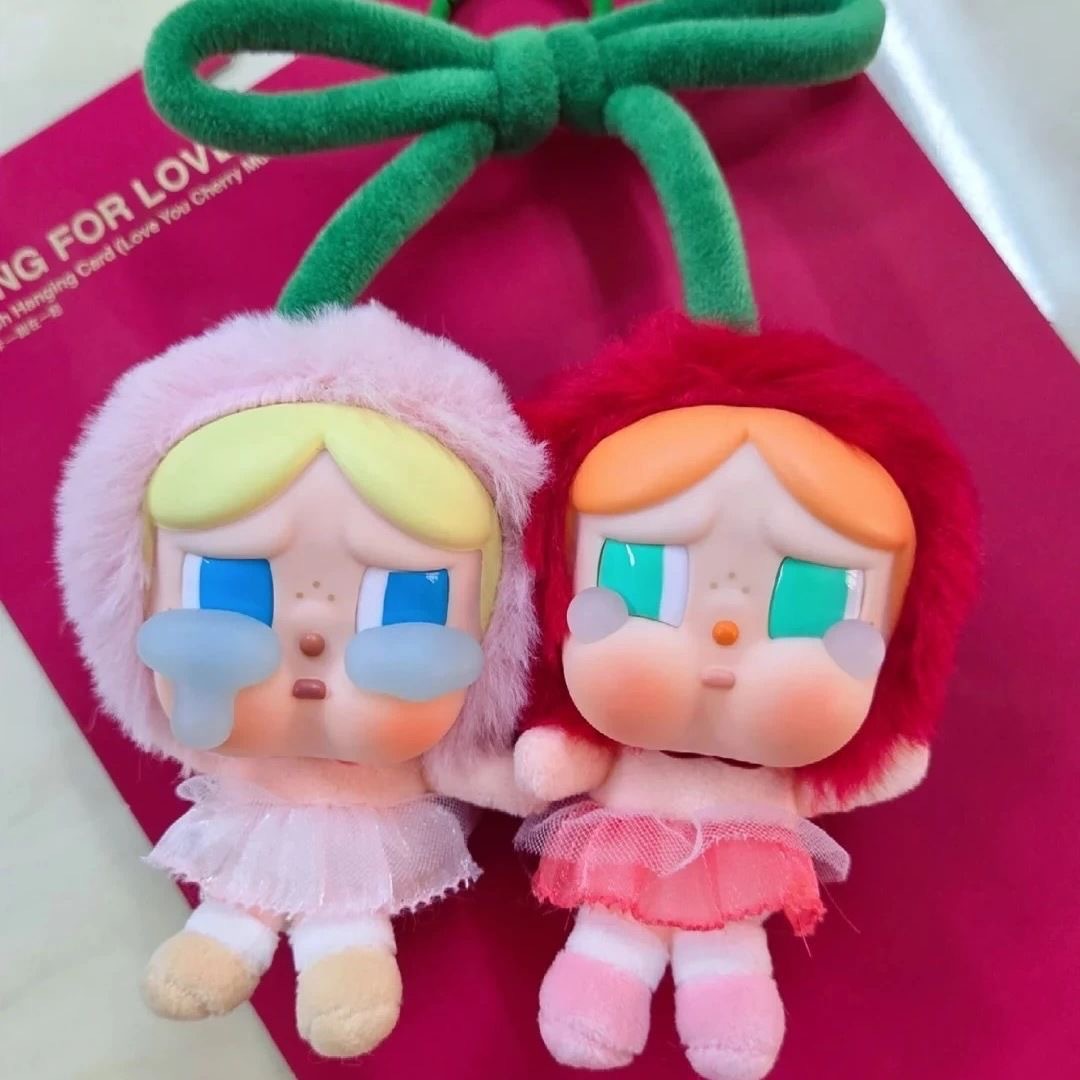 New Cute Cherry Ellipse Sled Twins Cry Baby Love God Tears Series Cherry Ellipse Stuffed Dolls Sweet - view 9