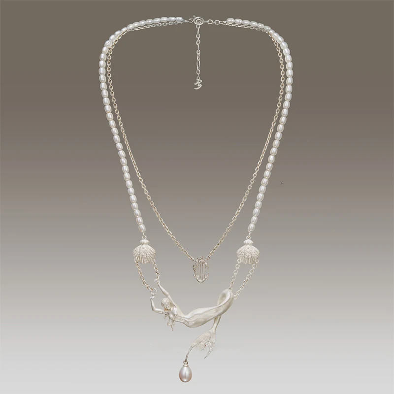Mermaid Necklace Vintage Style Mens And Womens Jewelry Party Gift 260104